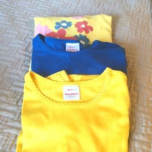 Trio of Hanna Andersson size 8 long sleeve tops